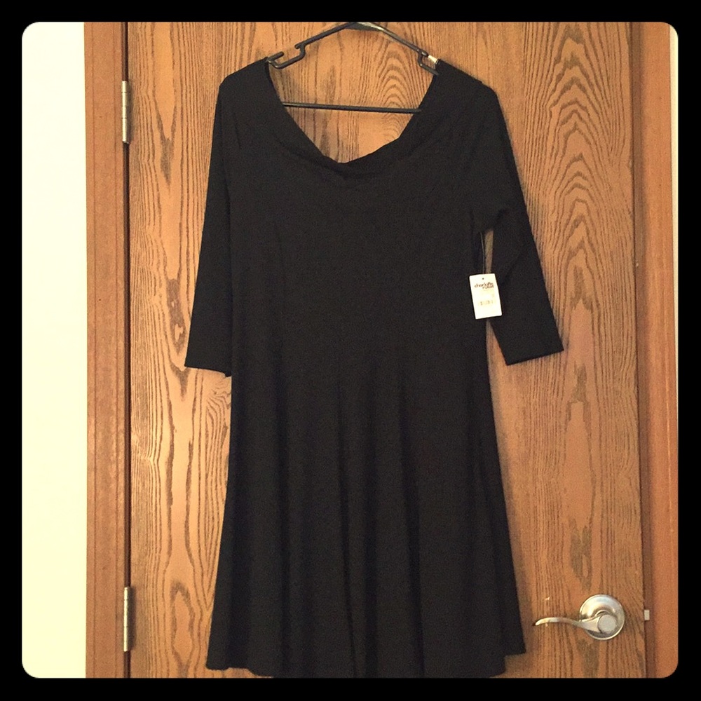 NWT Skater knit off the shoulder dress
